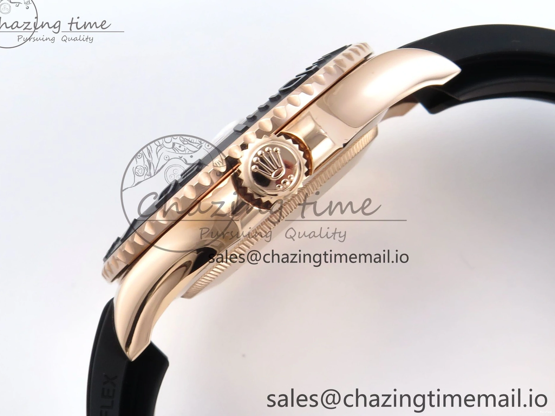 MiroTime 0303 Yacht-Master 40mm 126655 EWEF Best Edition Black Dial on Oysterflex Strap A Sophisticated 787